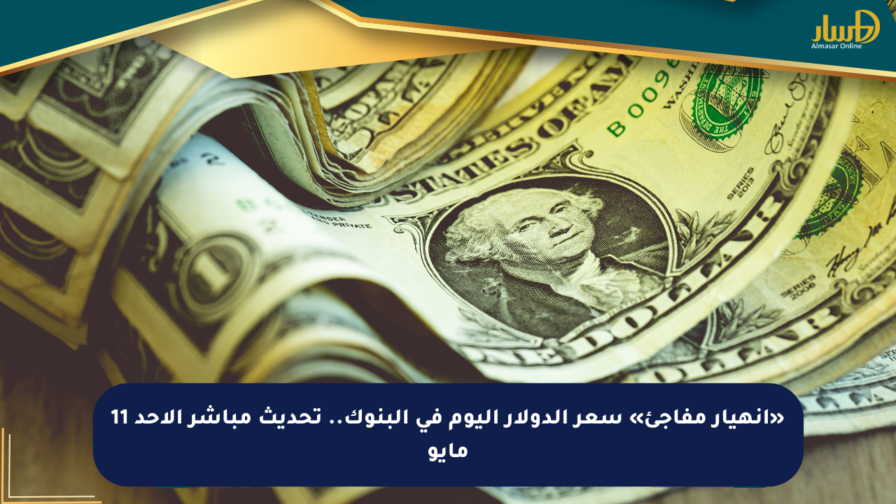 «انهيار مفاجئ» سعر الدولار اليوم في البنوك.. تحديث مباشر الأحد 11 مايو